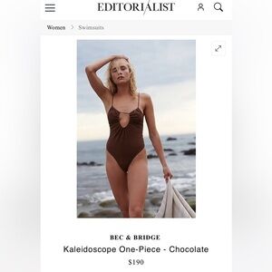 🆕 BEC & BRIDGE Jaffa Kaleidoscope One-Piece - Chocolate